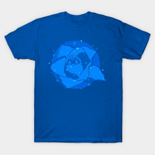 Blue Rose silhouette T-Shirt